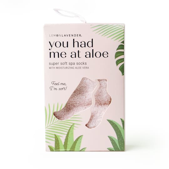 Assorted Lemon Lavender You Had Me at Aloe Super Soft Spa Socks, 1pc.